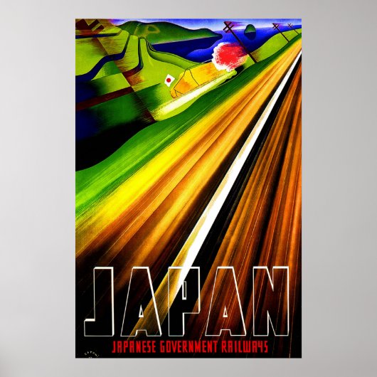 Oude Reisposter Japan Railways 2 Poster (Voorkant)