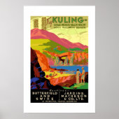 Oude Reisposter Kuling China Poster (Voorkant)