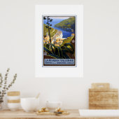 Oude Reisposter La Rivera Italienne Poster (Keuken)