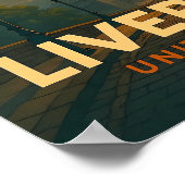 Oude Reisposter Liverpool Engeland Poster (Hoek)