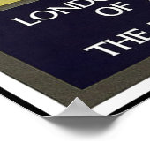 Oude Reisposter Londen Schotland Poster (Hoek)