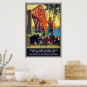 Oude Reisposter Londen Schotland Poster (Keuken)
