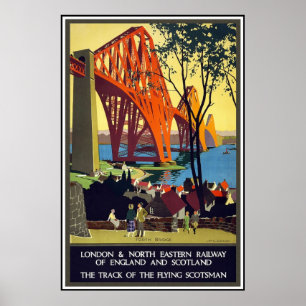 Oude Reisposter Londen Schotland Poster