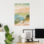 Oude Reisposter Menton Frankrijk Franse Riviera Poster (Thuiskantoor)