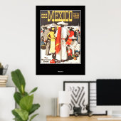Oude Reisposter Mexico Poster (Thuiskantoor)