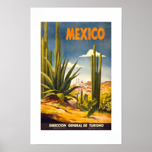 Oude Reisposter Mexico Poster (Voorkant)