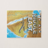 Oude reisposter Midden-Oosten Legpuzzel (Horizontaal)