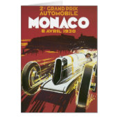 Oude Reisposter, Monaco Grand Prix Autorace (Voorkant)
