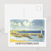 Oude Reisposter Northumberland Briefkaart (Voorkant / Achterkant)