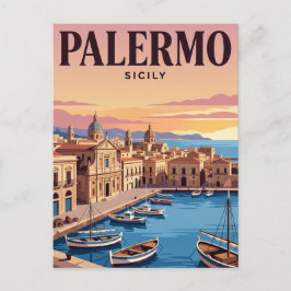 Oude Reisposter | Palermo, Italië Briefkaart