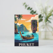 Oude Reisposter | PHUKET Briefkaart (Staand voorkant)