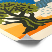 Oude reisposter Puglia Italië Poster (Hoek)