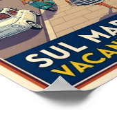 Oude Reisposter Rimini, Italië, jaren '60 Poster (Hoek)