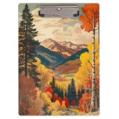 Oude Reisposter Rocky Mountains Klembord (Voorkant)