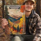 Oude Reisposter Rocky Mountains Klembord
