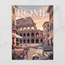 Oude Reisposter | Rome Italië Briefkaart