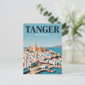 Oude Reisposter | Tanger, Marokko Briefkaart (Staand voorkant)