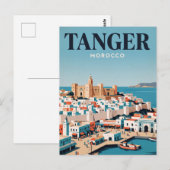 Oude Reisposter | Tanger, Marokko Briefkaart (Voorkant / Achterkant)