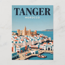 Oude Reisposter | Tanger, Marokko Briefkaart