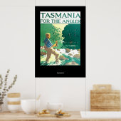 Oude Reisposter Tasmanië Australië Poster (Keuken)