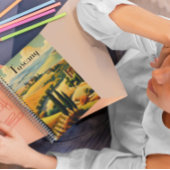 Oude reisposter Toscane, aanpasbaar Planner