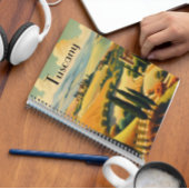 Oude reisposter Toscane, aanpasbaar Planner