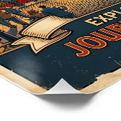 Oude reisposter van Dublin Ierland Perfect Poster (Hoek)