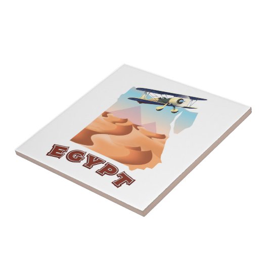 Oude reisposter van Egypte Tegeltje (Zijkant)