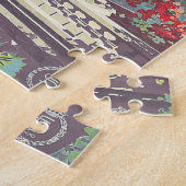Oude reisposter van Genoa Italiaanse Riviera 1931 Legpuzzel (Zijkant)