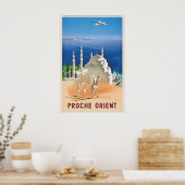 Oude Reisposter van het Nabije Oosten Proche Poster (Keuken)