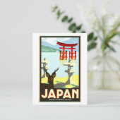 Oude Reisposter van Japan Briefkaart (Staand voorkant)