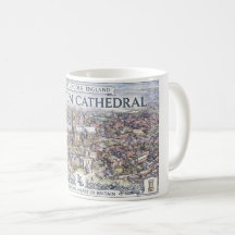 Oude reisposter van Lincoln Cathedral Engeland