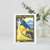 Oude reisposter van Malay Railways Briefkaart (Staand voorkant)