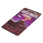 Oude reisposter van Santa María Guatemala. Magneet (Linkerzijde)