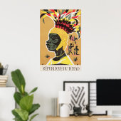 Oude Reisposter van Tsjaad République Du Tchad Poster (Thuiskantoor)