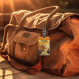 Oude Reisposter Venetië, Italië Bagagelabel