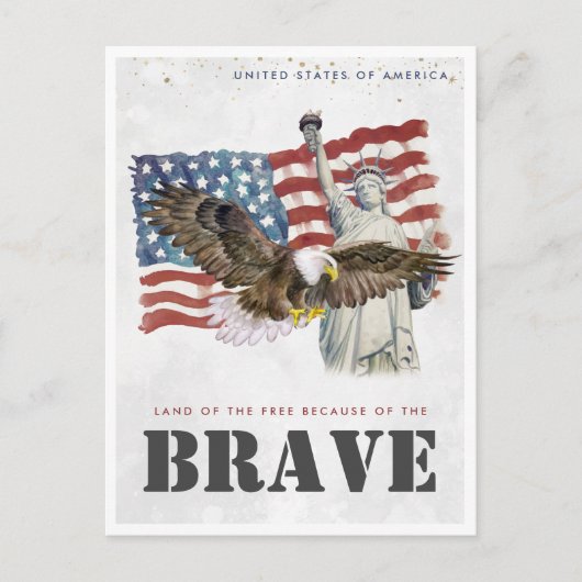 Oude Reisposter | Verenigde Staten van Amerika Briefkaart (Voorkant)