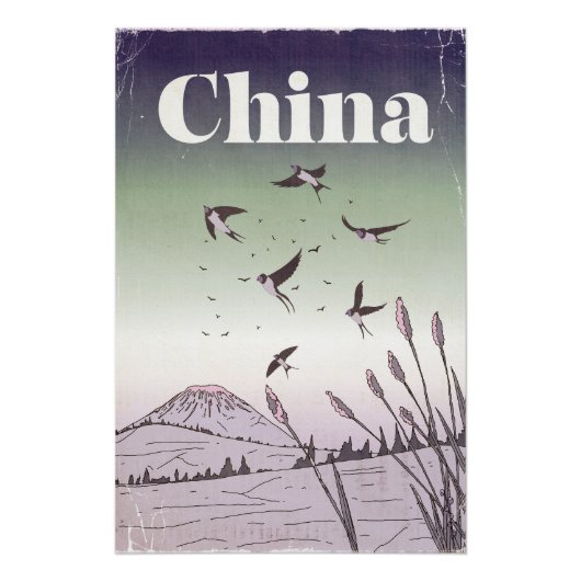 Oude reisposter voor China Perfect Poster (Voorkant)