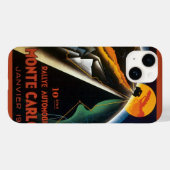 Oude Reisposter voor Monte Carlo Auto Rally Case-Mate iPhone Case (Achterkant (horizontaal))