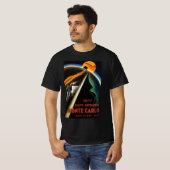 Oude Reisposter voor Monte Carlo Auto Rally T-shirt (Voorkant volledig)