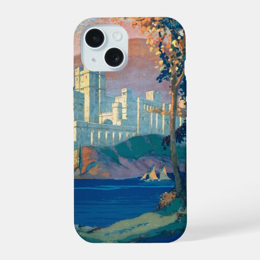 Oude Reisposter Voor New York Central Lines iPhone 15 Case (Achterkant)