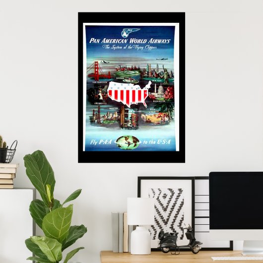 Oude reisposter VS Poster (Thuiskantoor)