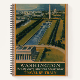 Oude Reisposter Washington DC Notitieboek