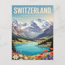 Oude Reisposter | Zwitserland