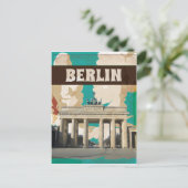 Oude reisposterafdruk van Berlijn Briefkaart (Staand voorkant)