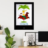 Oude Reisprentposter Israël Poster (Thuiskantoor)