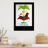 Oude Reisprentposter Israël Poster (Keuken)