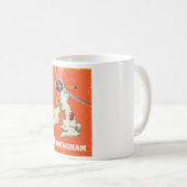 Oude reizenposter Birmingham Koffiemok (Voorkant rechts)
