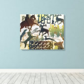 Oude reizigers 1995 canvas afdruk (Insitu (Houten vloer))