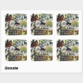 Oude reizigers 1995 vierkante sticker (Vel)